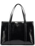 Black Spazzolato Tote