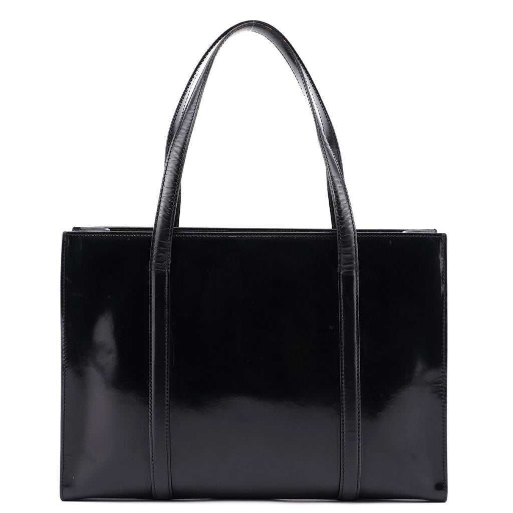 Black Spazzolato Tote