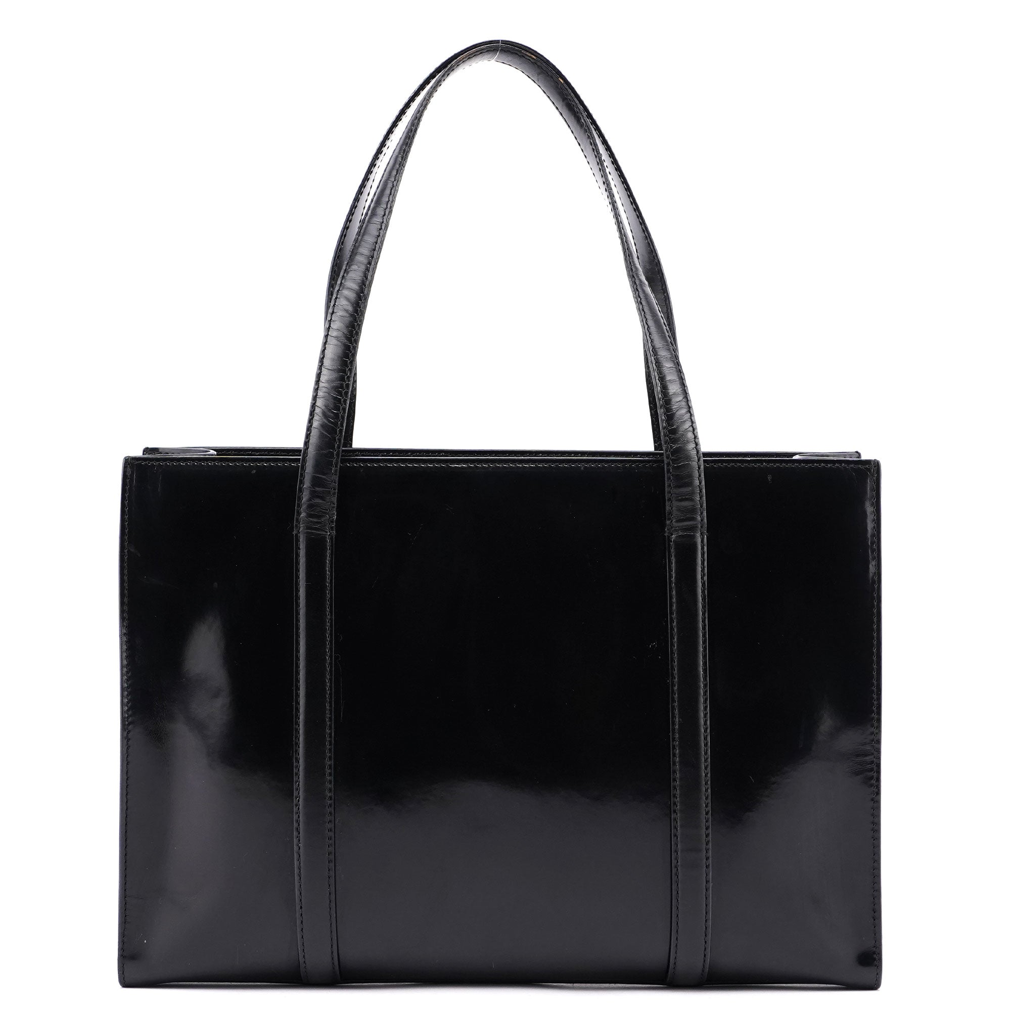 Black Spazzolato Tote