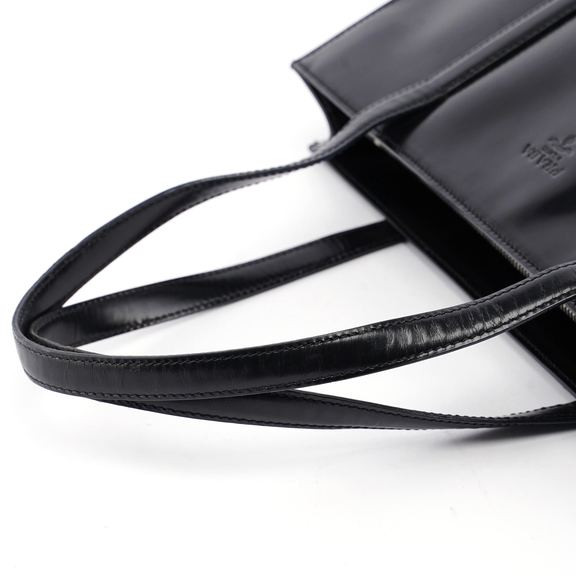 Black Spazzolato Tote