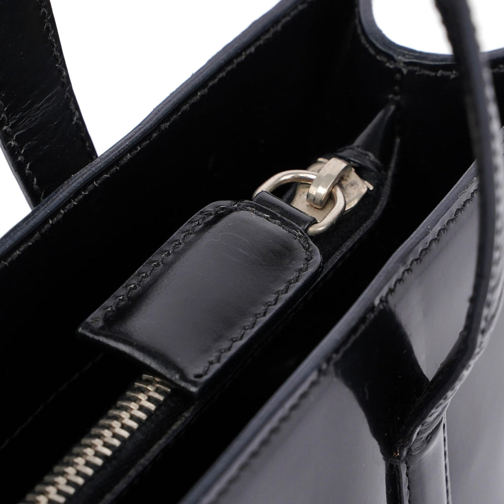 Black Spazzolato Tote
