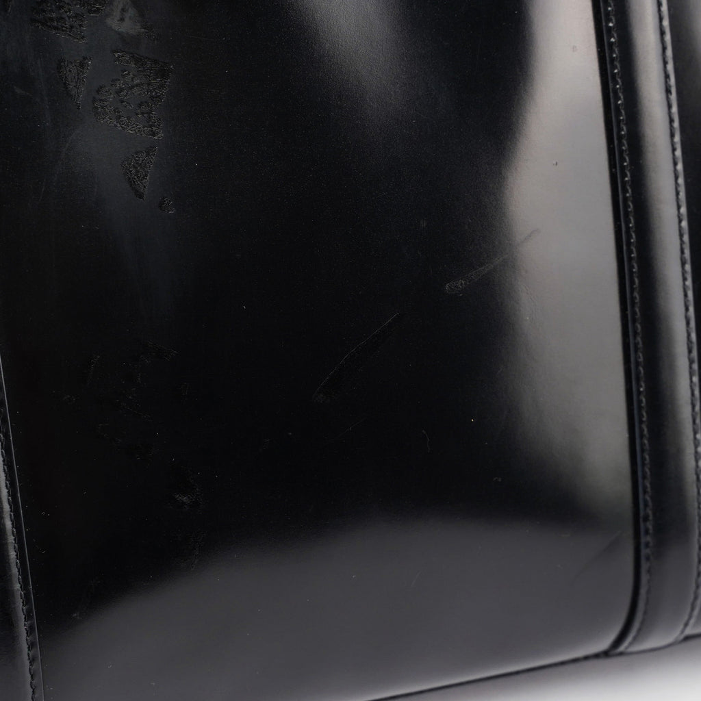Black Spazzolato Tote