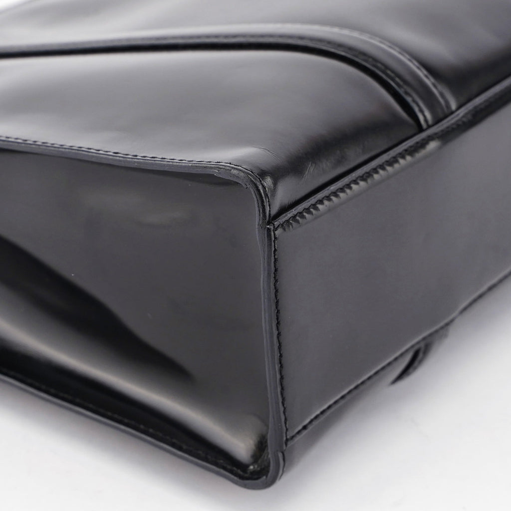 Black Spazzolato Tote