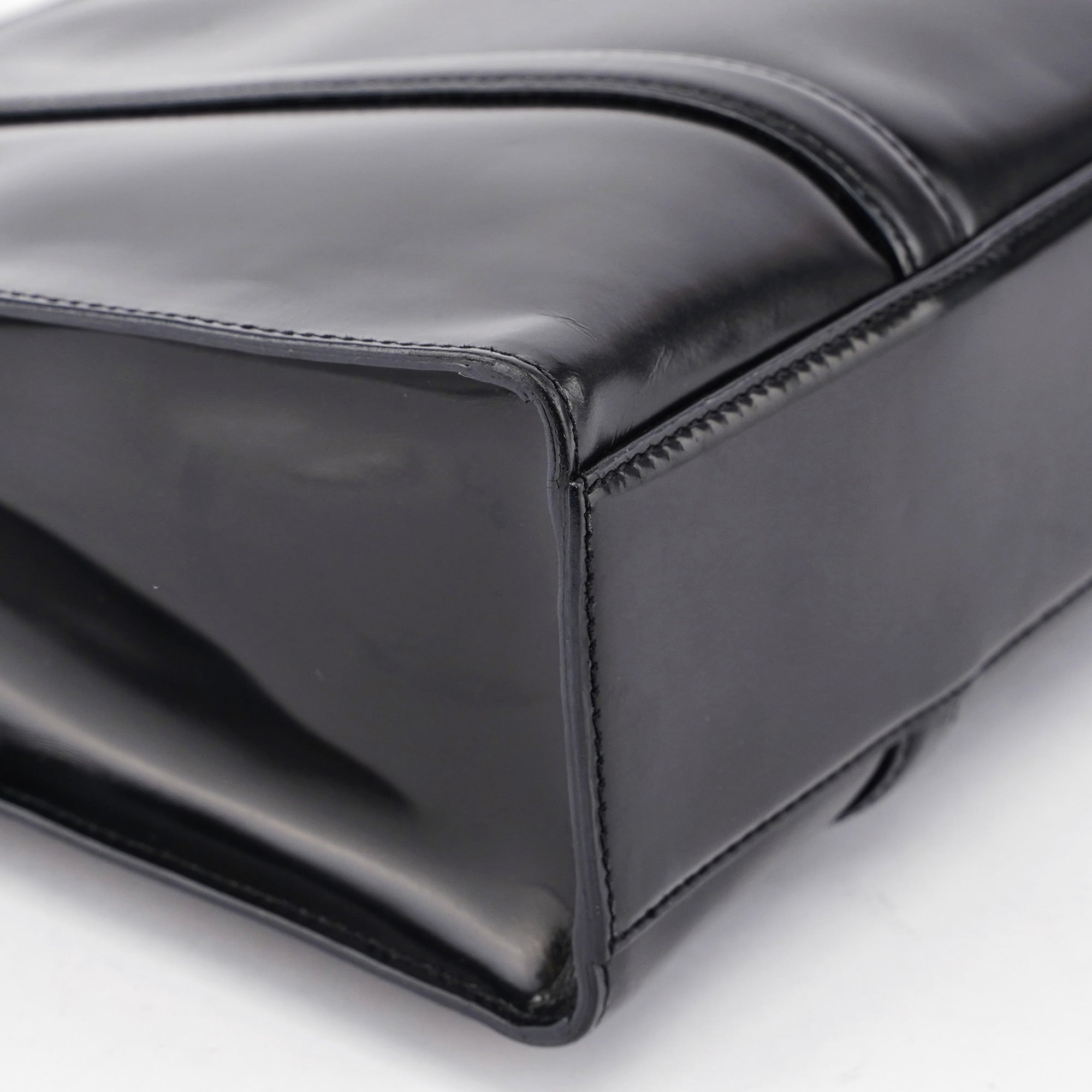 Black Spazzolato Tote