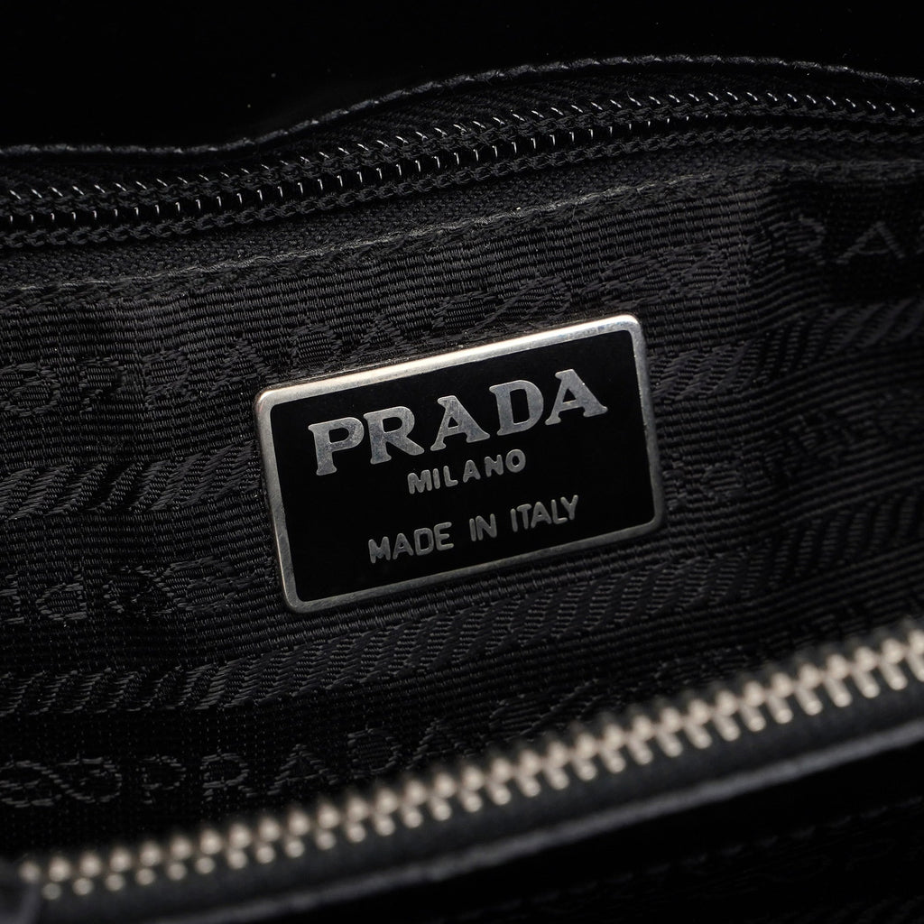 Black Spazzolato Tote