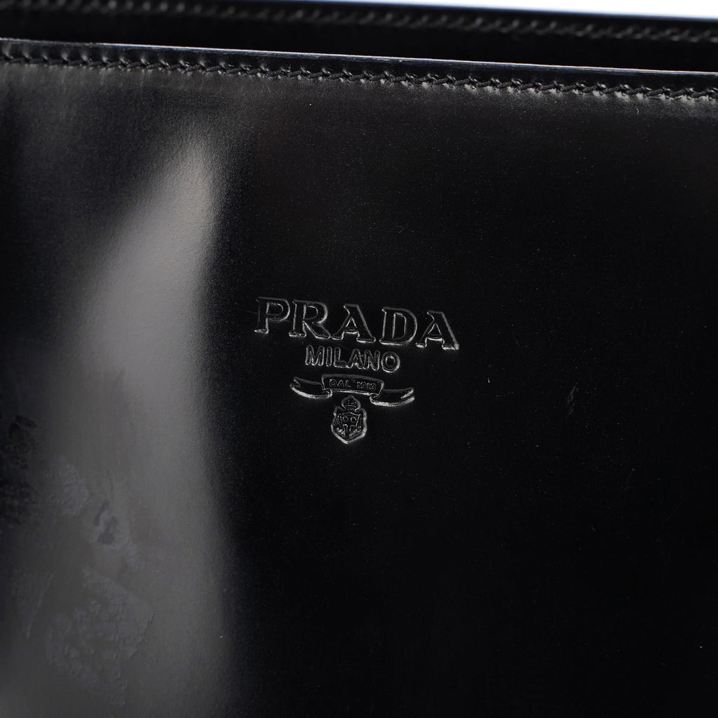 Black Spazzolato Tote