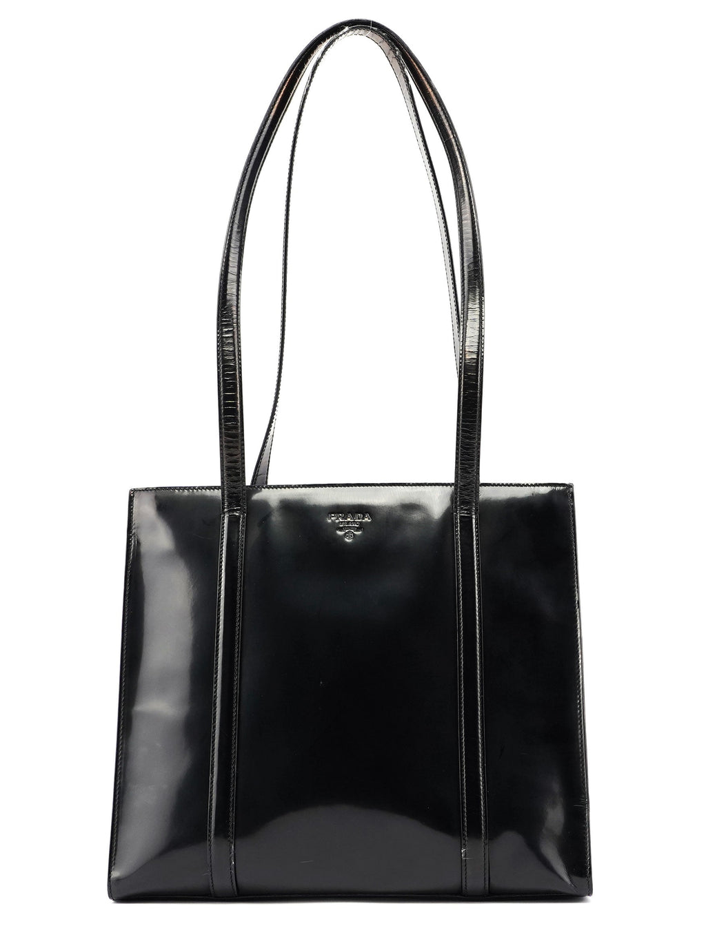 Black Spazzolato Tote