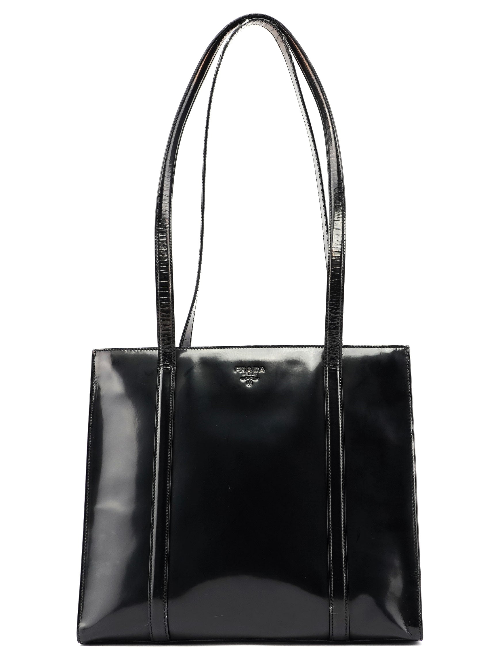 Black Spazzolato Tote