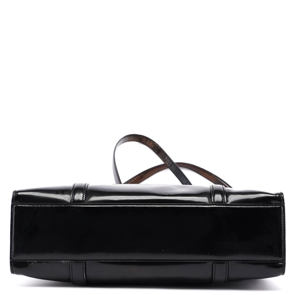 Black Spazzolato Tote