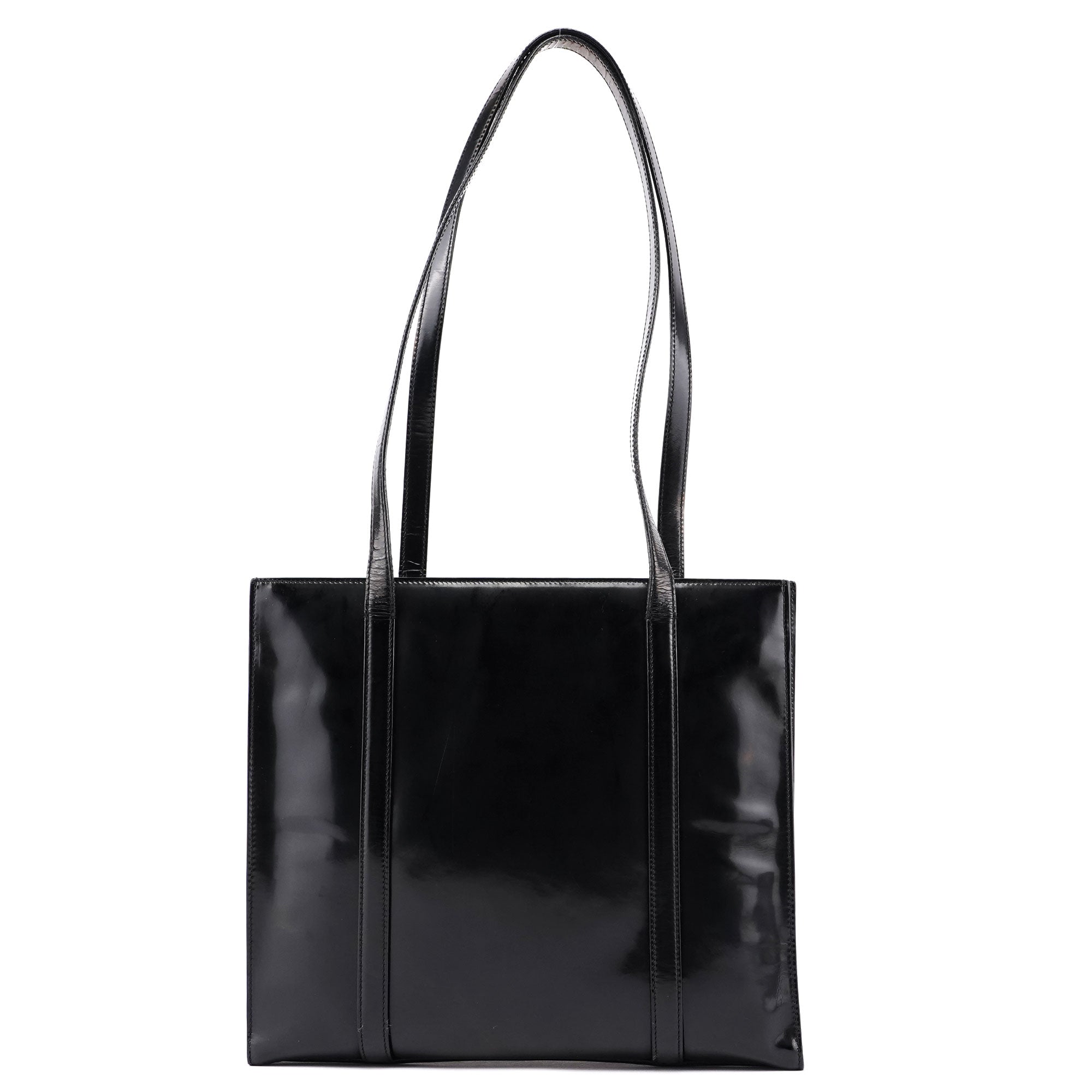 Black Spazzolato Tote