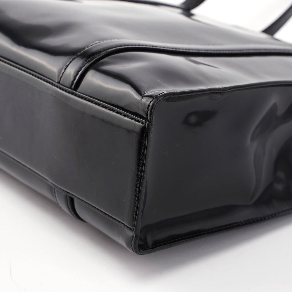 Black Spazzolato Tote