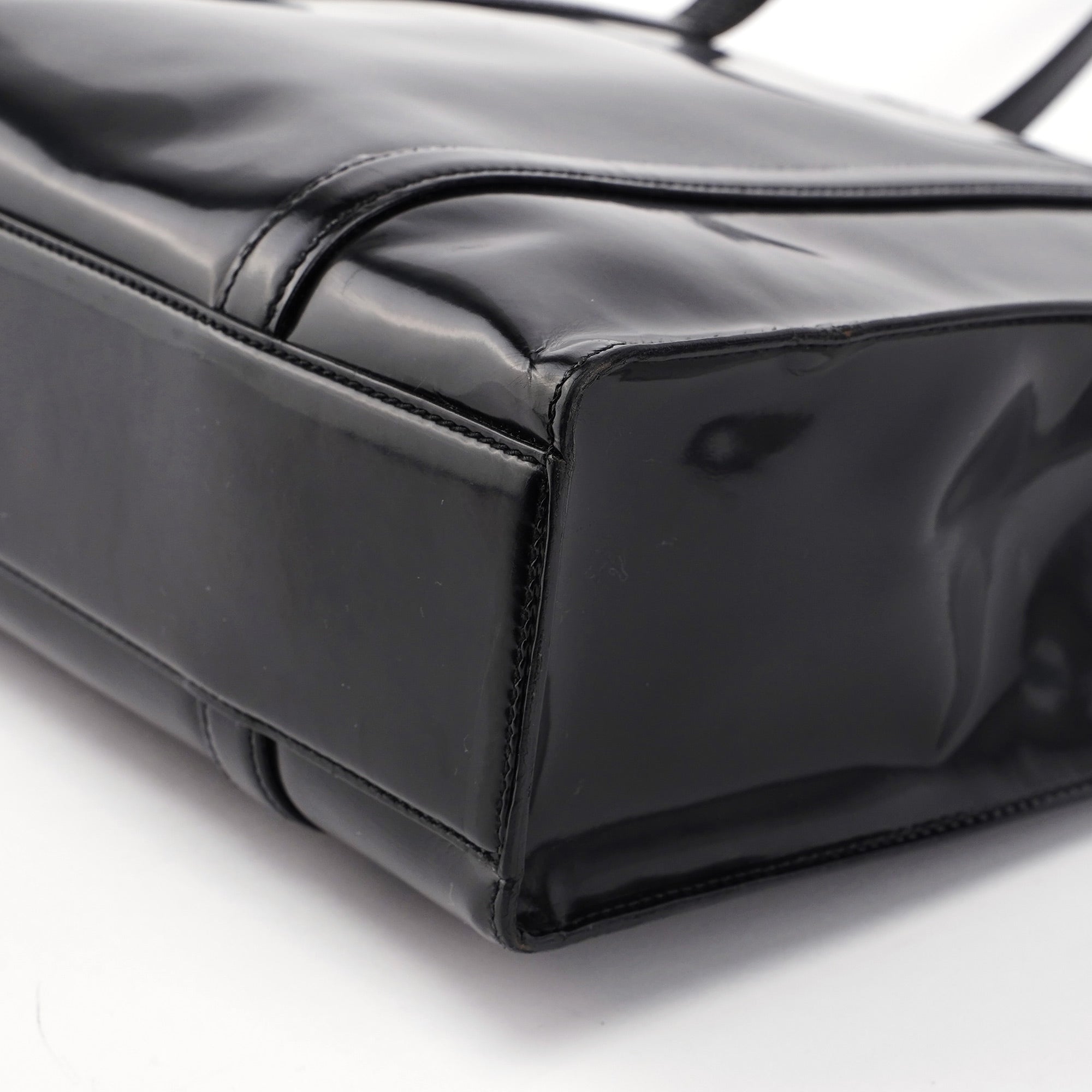Black Spazzolato Tote