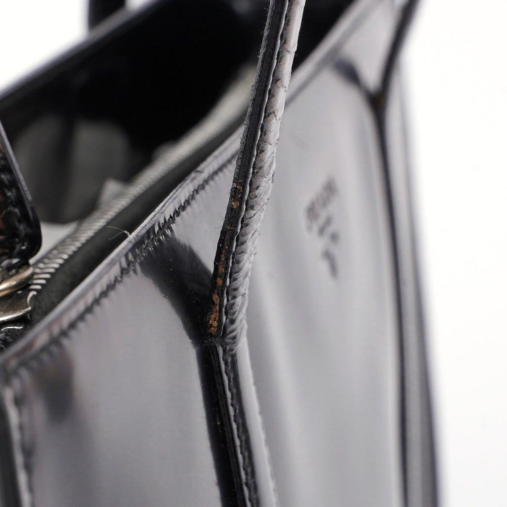 Black Spazzolato Tote