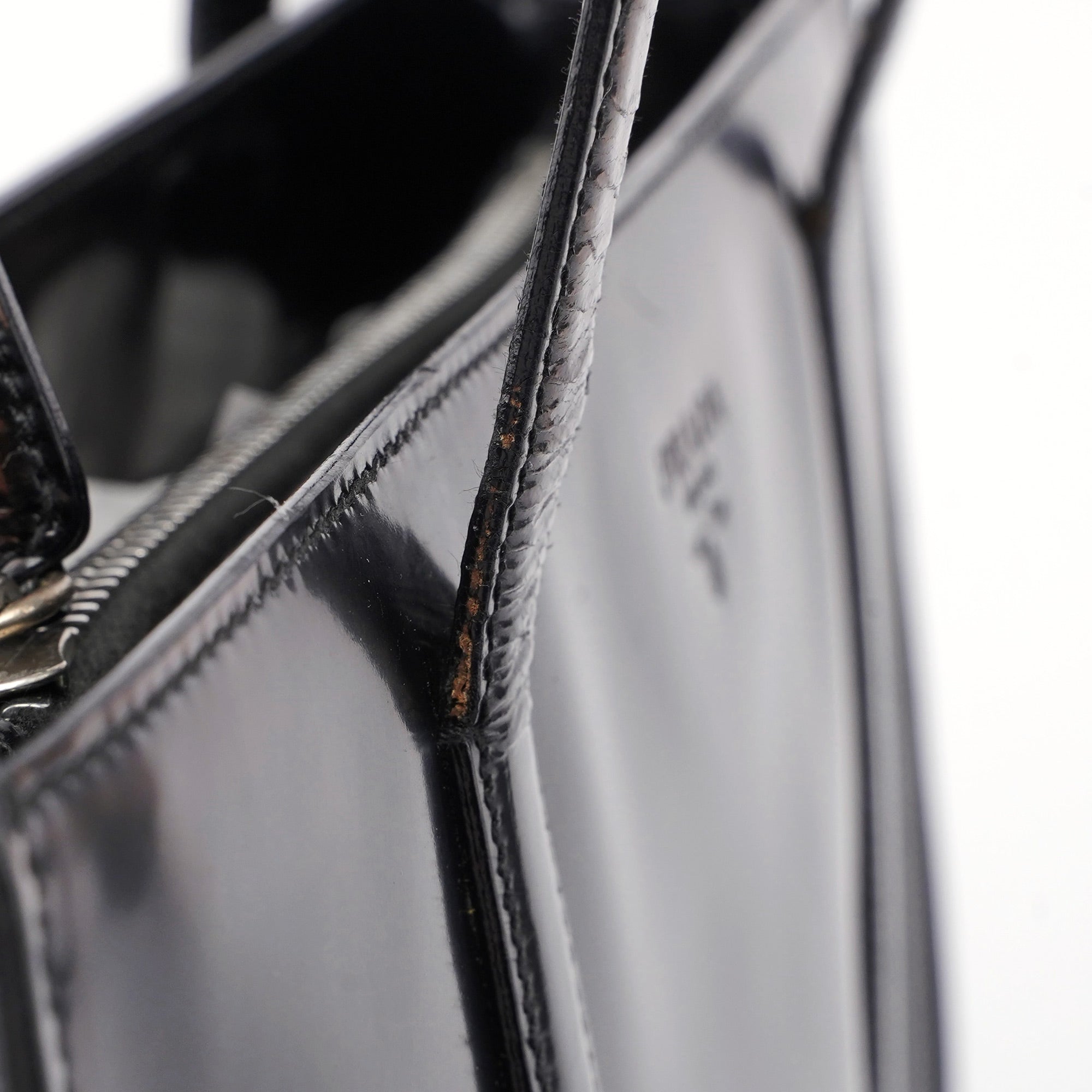Black Spazzolato Tote