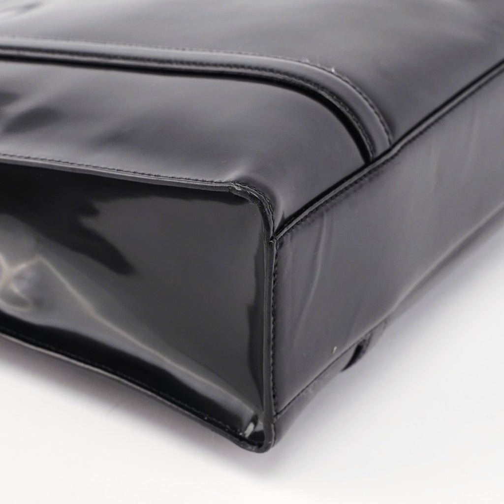 Black Spazzolato Tote