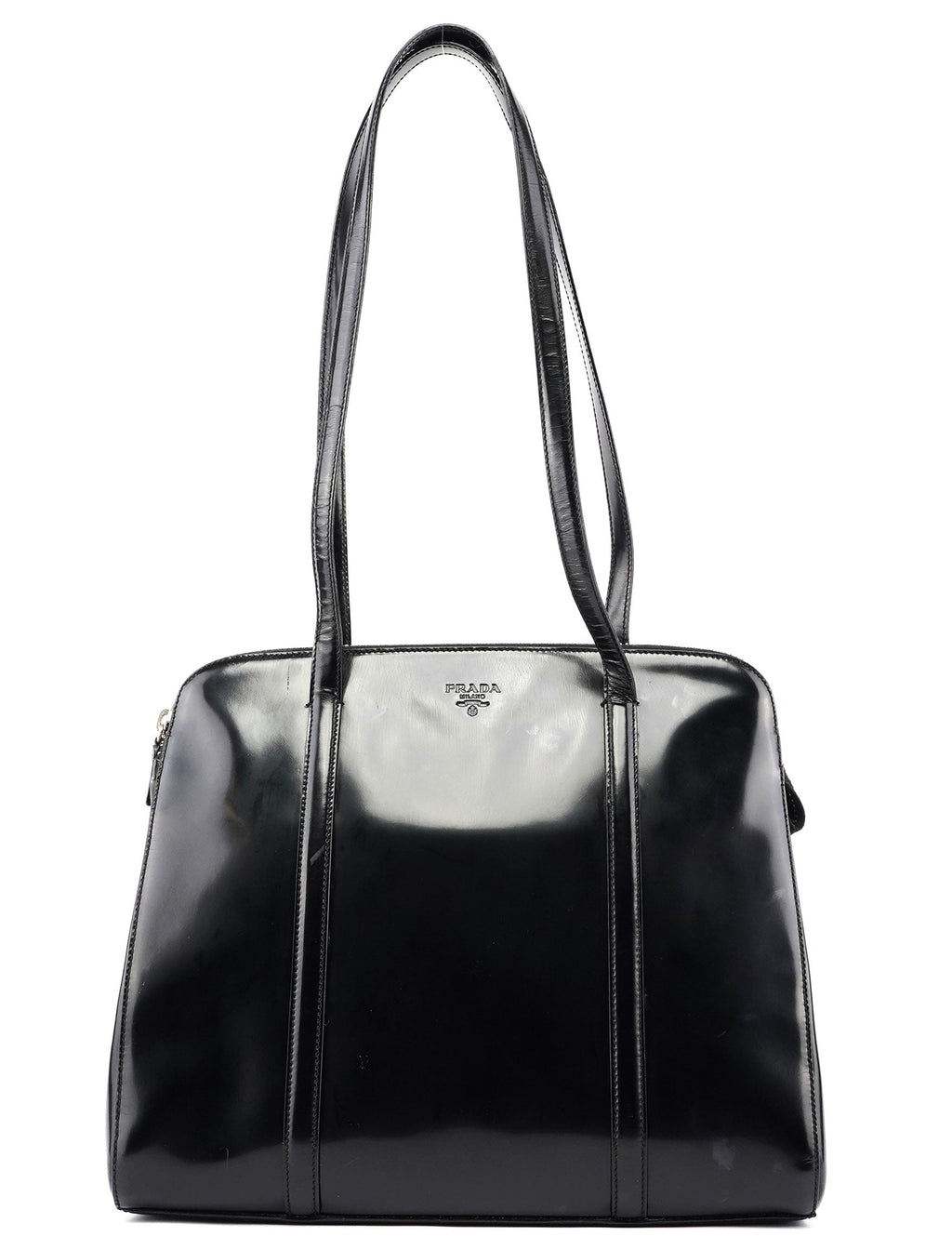 Black Spazzolato Tote Bag