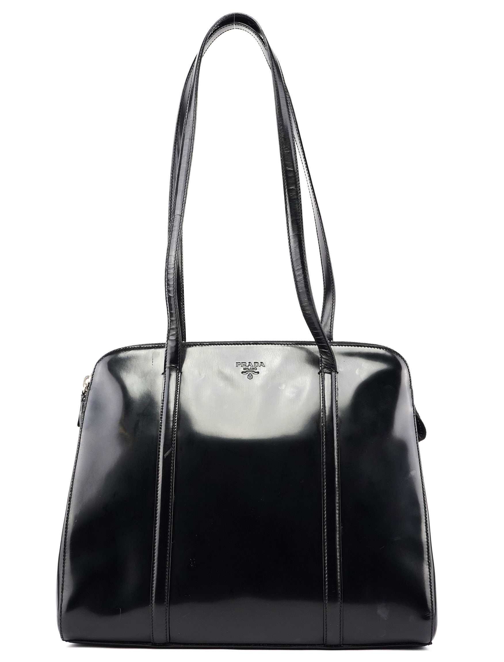 Black Spazzolato Tote Bag