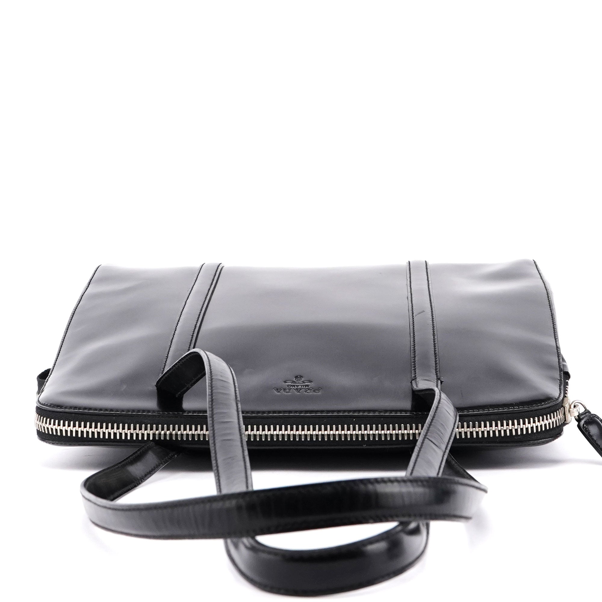 Black Spazzolato Tote Bag