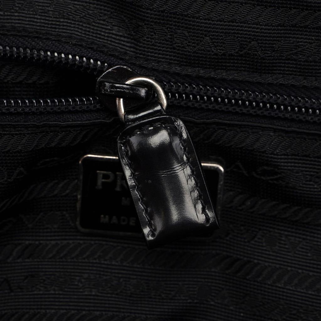 Black Spazzolato Tote Bag