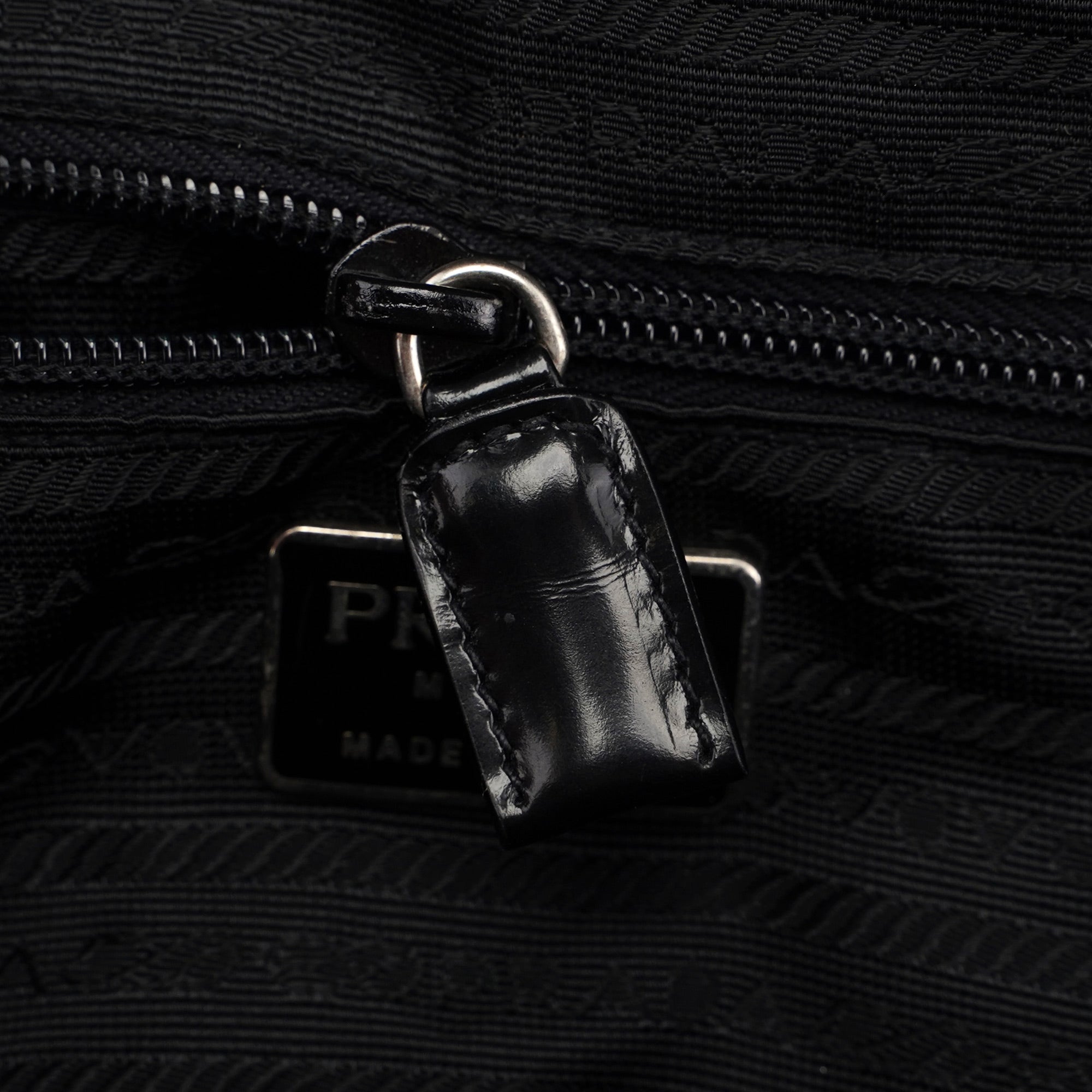 Black Spazzolato Tote Bag