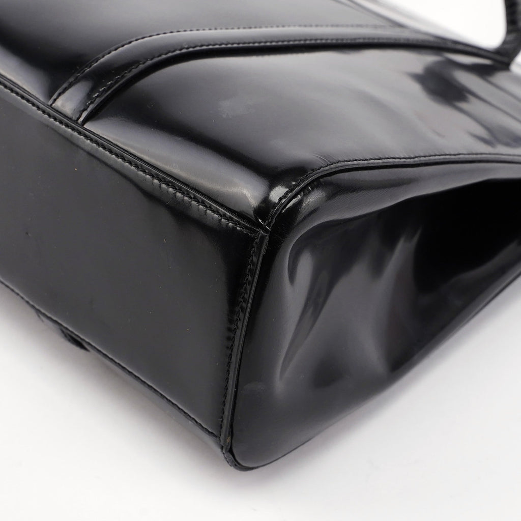 Black Spazzolato Tote Bag