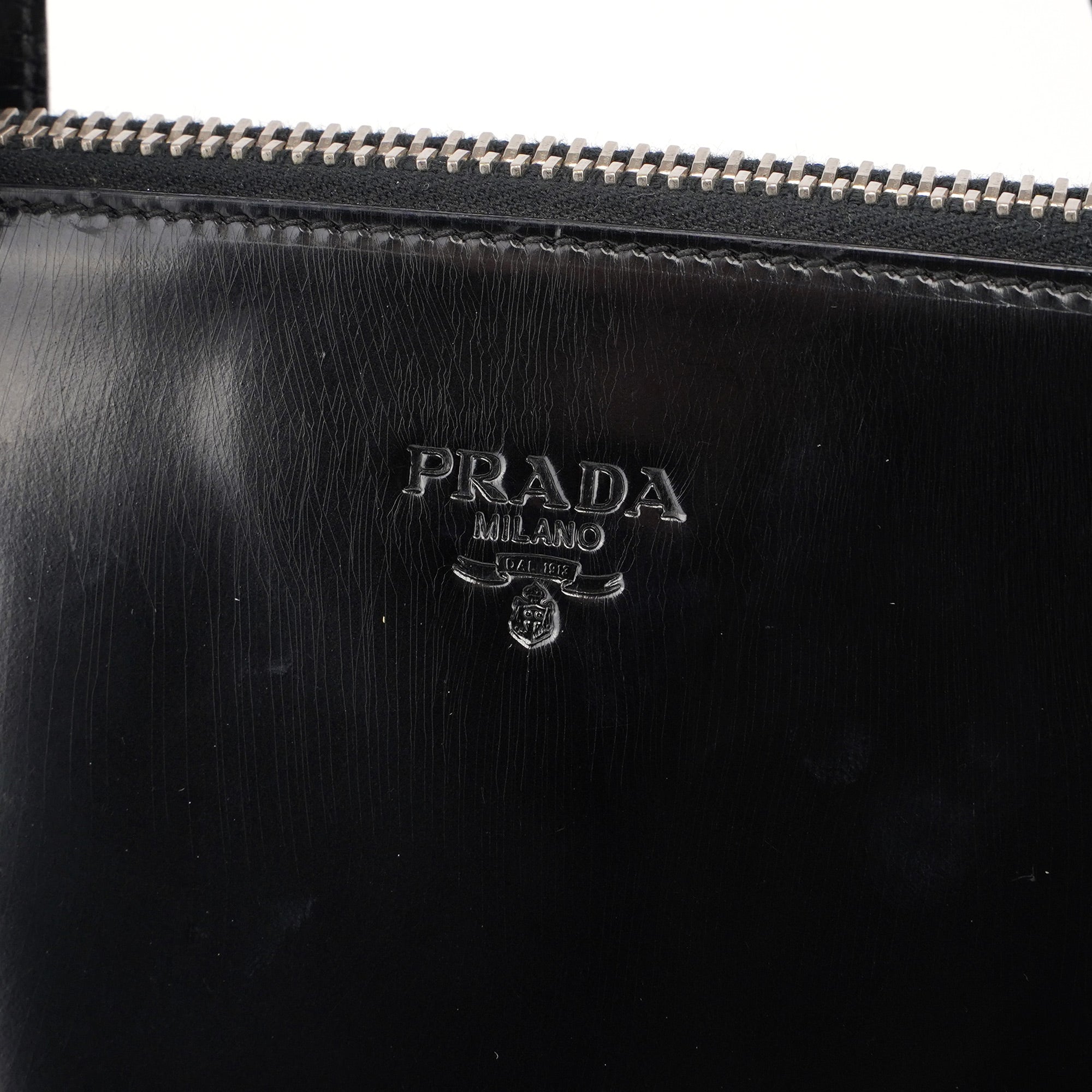 Black Spazzolato Tote Bag