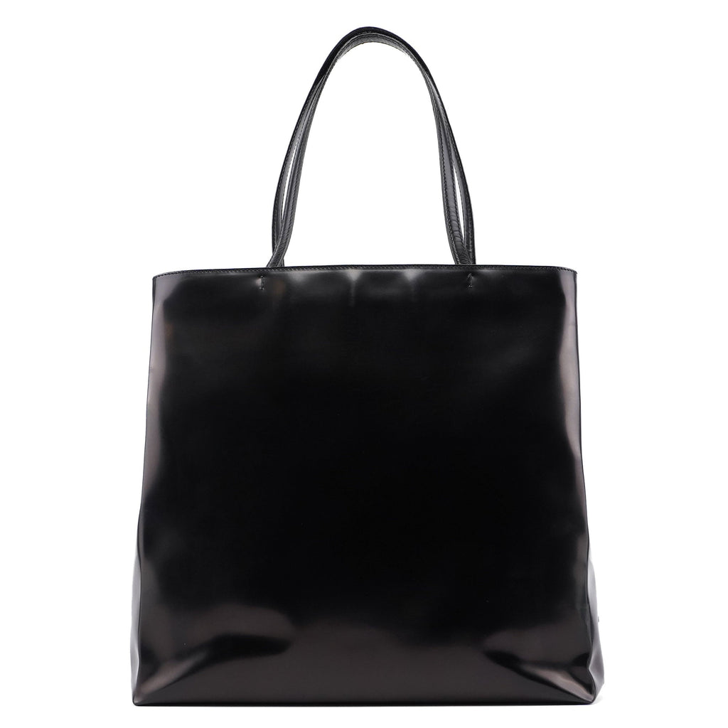 Black Spazzolato Tote Bag
