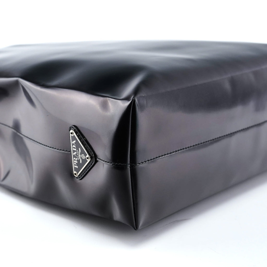 Black Spazzolato Tote Bag