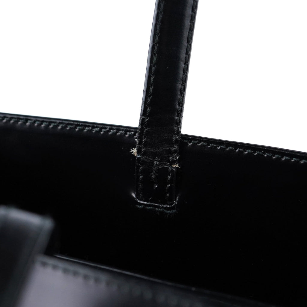 Black Spazzolato Tote Bag