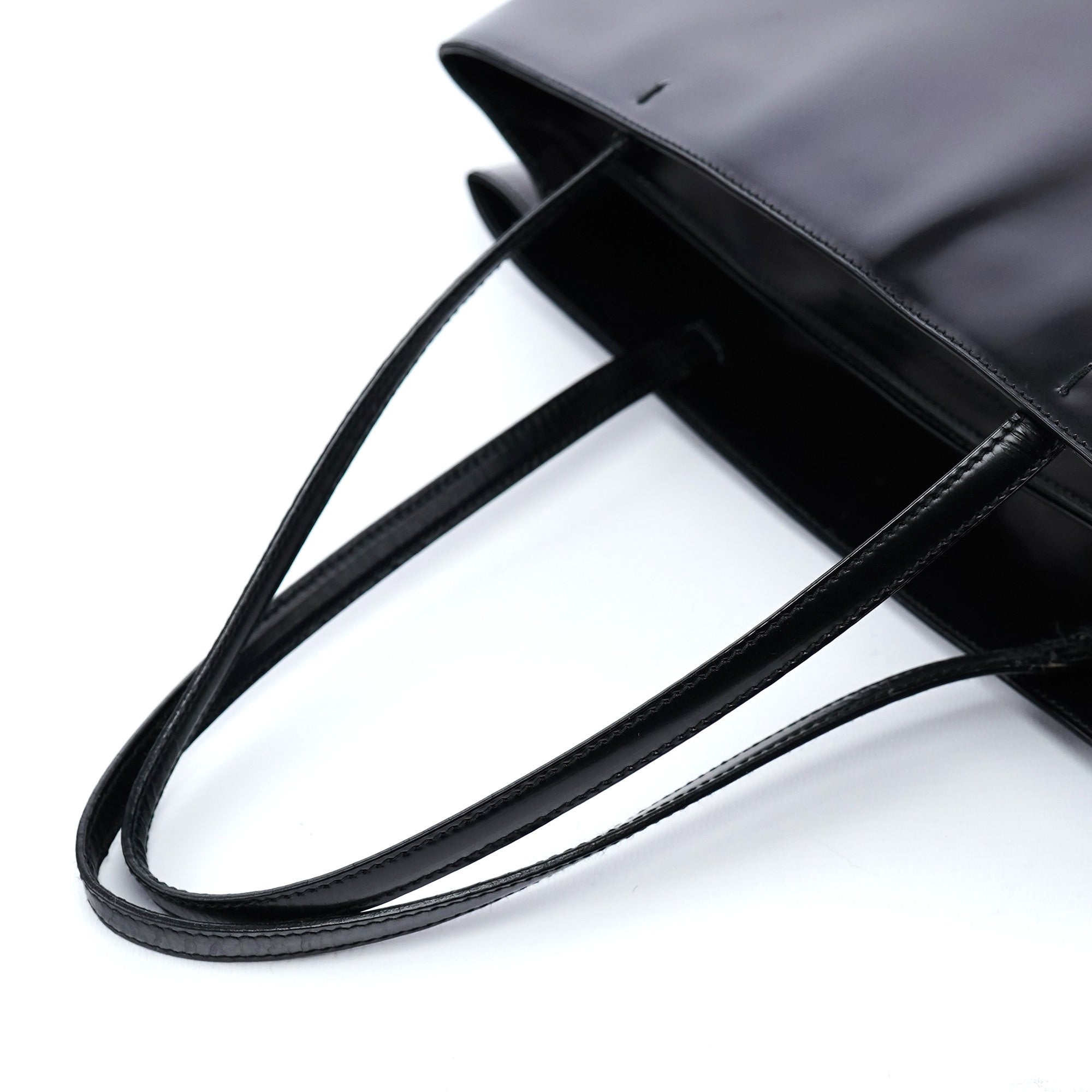 Black Spazzolato Tote Bag