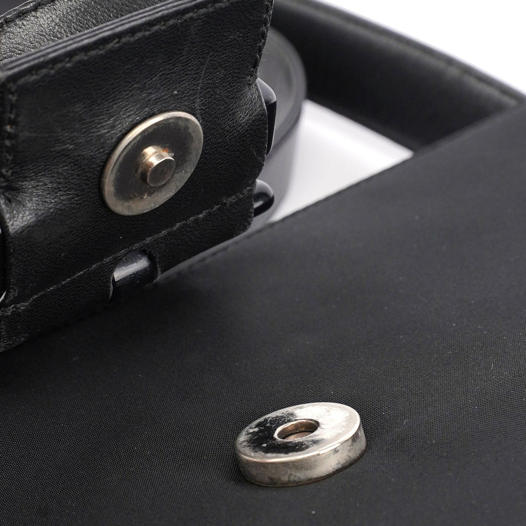 Black Tessuto Buckle Shoulder Bag