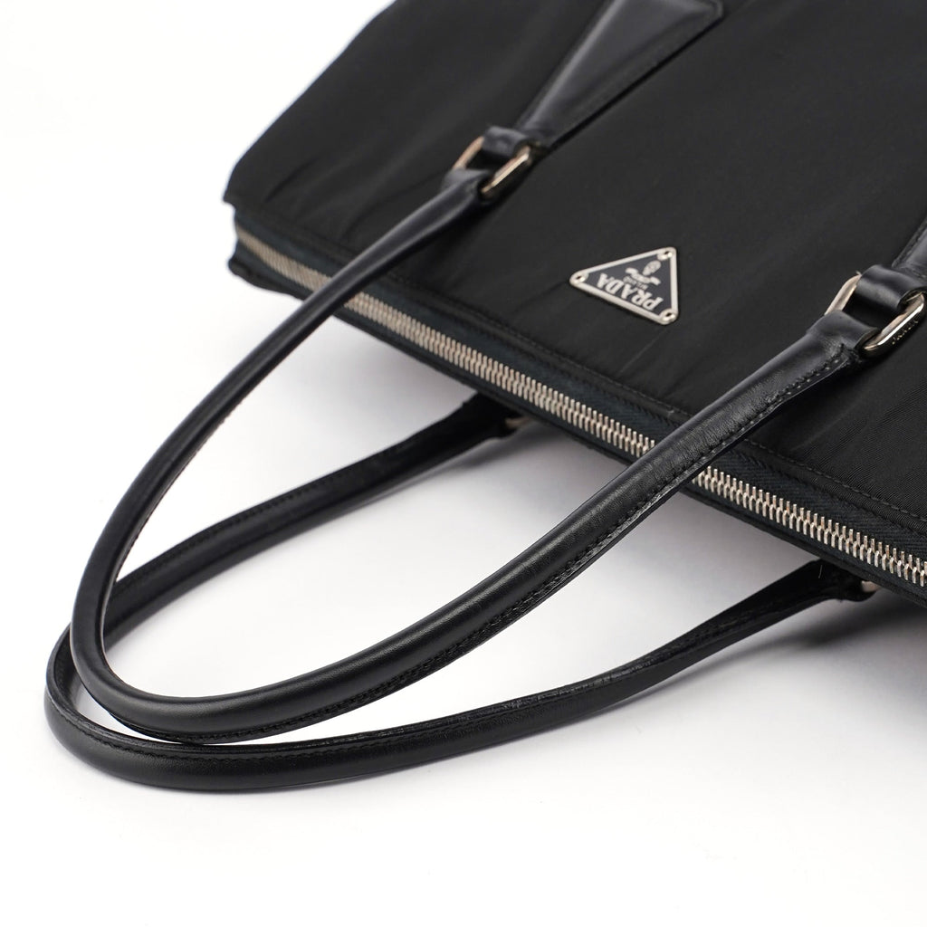 Black Tessuto Calf Tote Bag