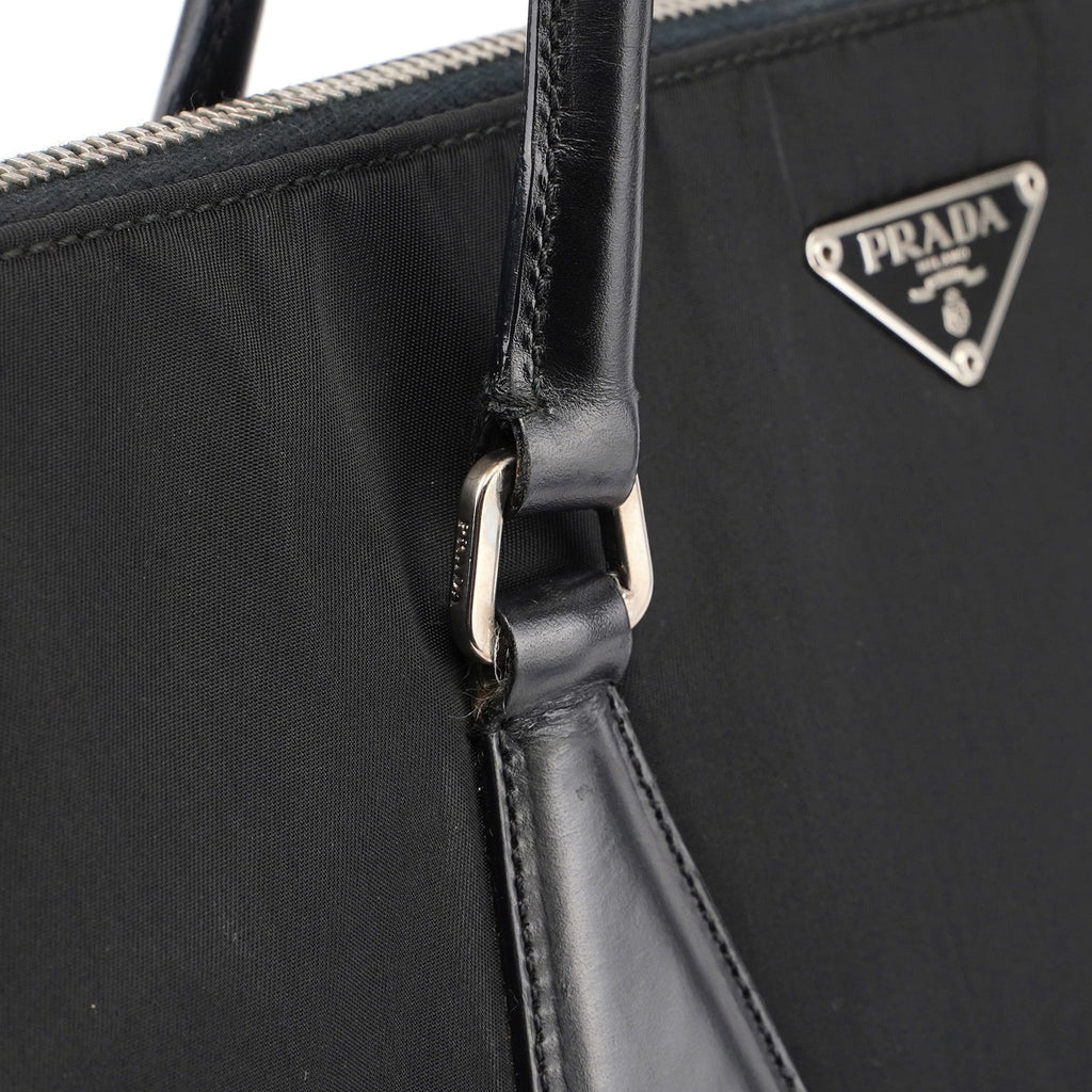 Black Tessuto Calf Tote Bag