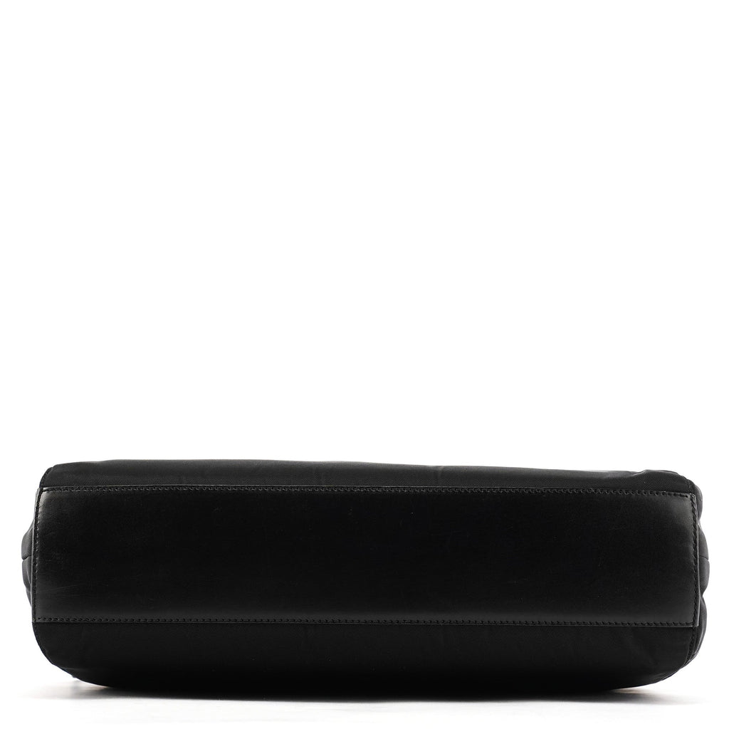 Black Tessuto Chic Nylon Shoulder Bag