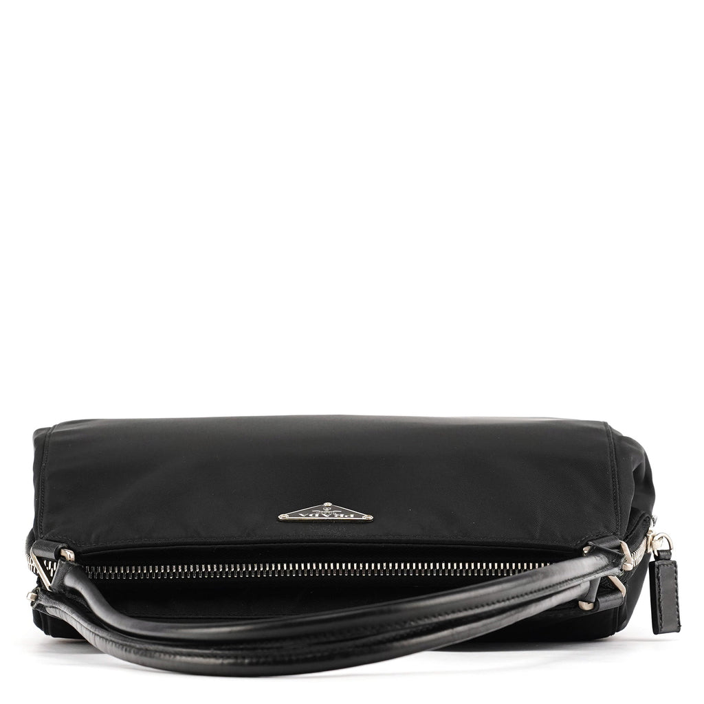 Black Tessuto Chic Nylon Shoulder Bag