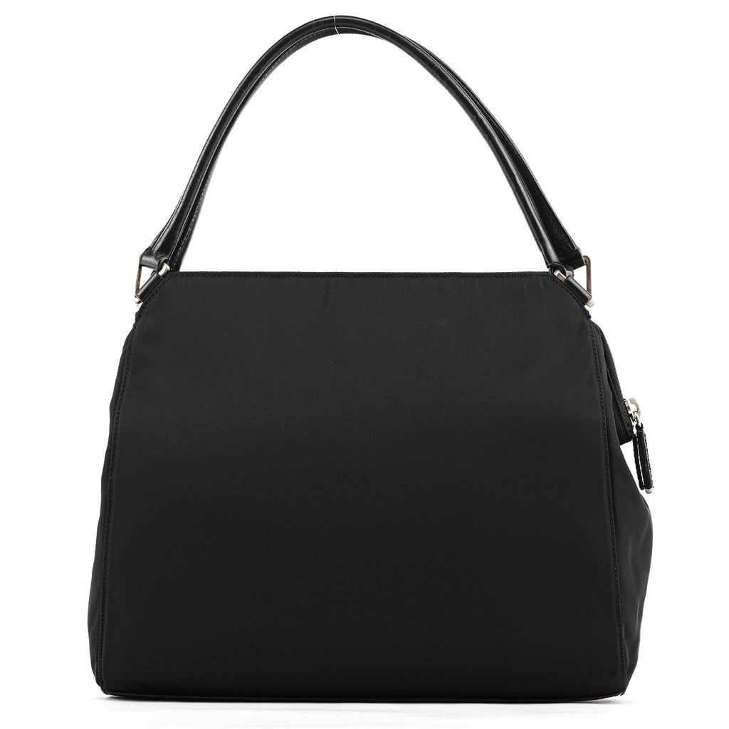 Black Tessuto Chic Nylon Shoulder Bag