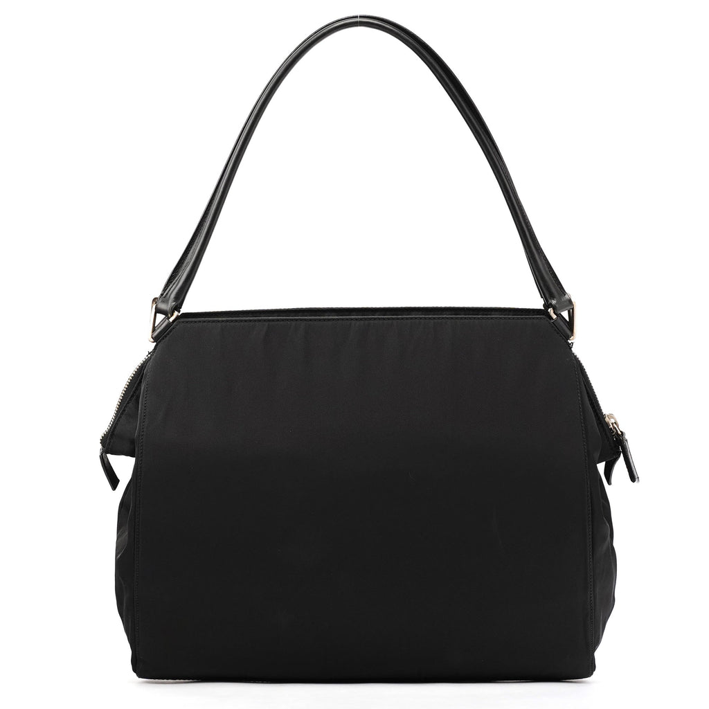 Black Tessuto Chic Nylon Shoulder Bag