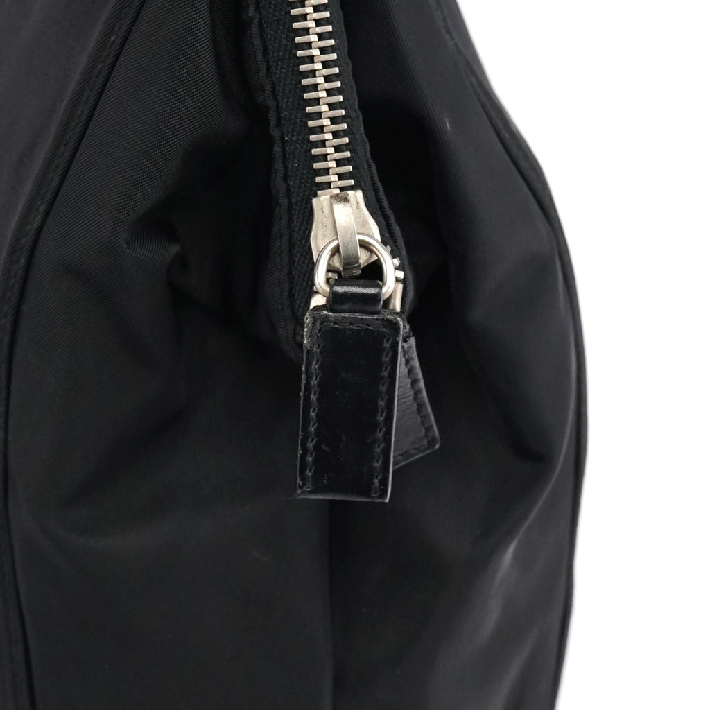 Black Tessuto Chic Nylon Shoulder Bag