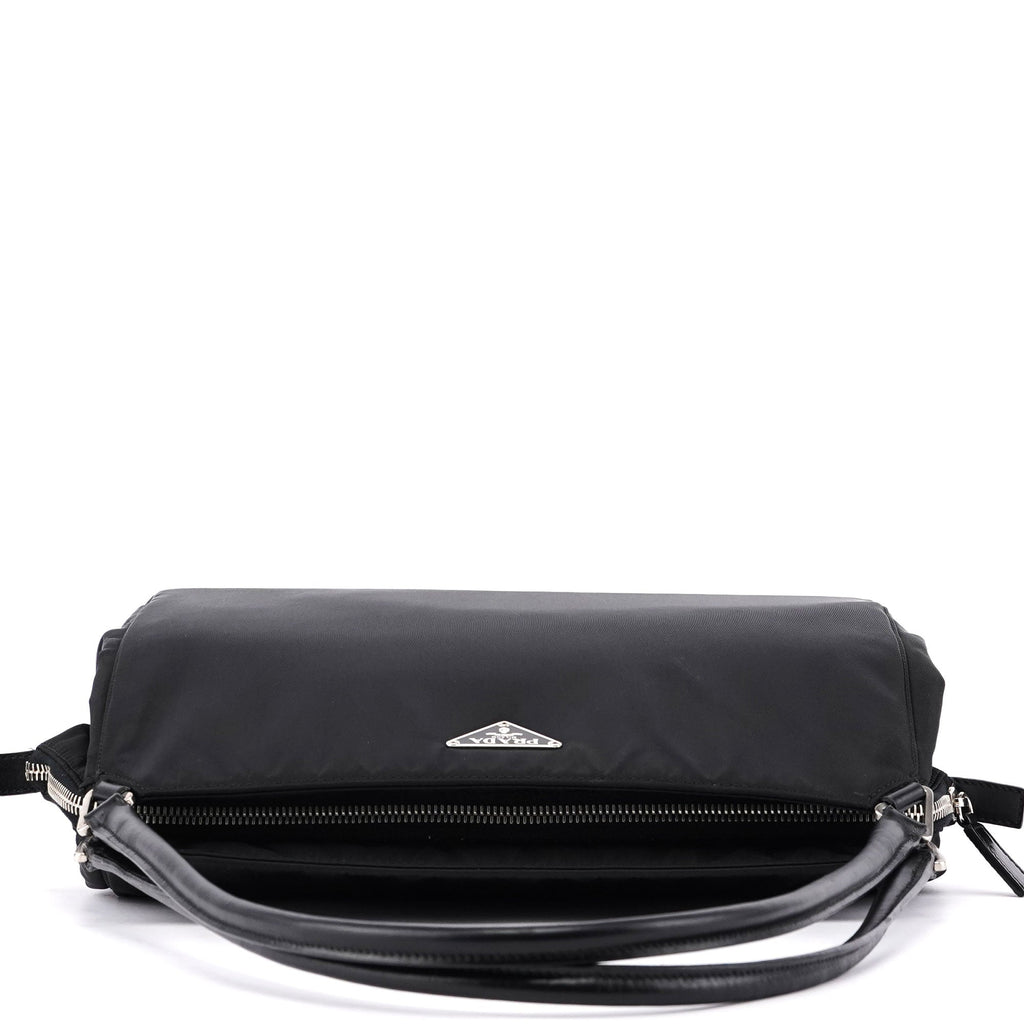 Black Tessuto Chic Shoulder Bag