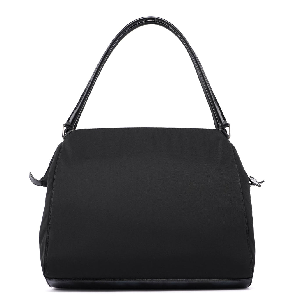 Black Tessuto Chic Shoulder Bag