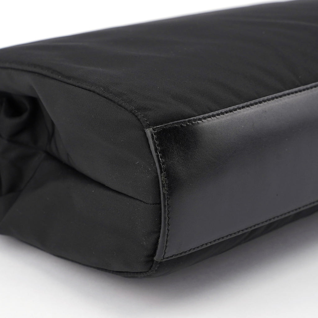 Black Tessuto Chic Shoulder Bag
