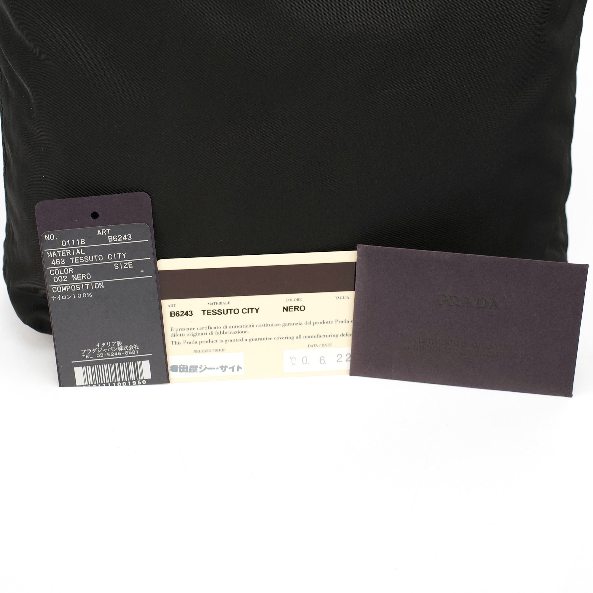 Black Tessuto City Tote Bag