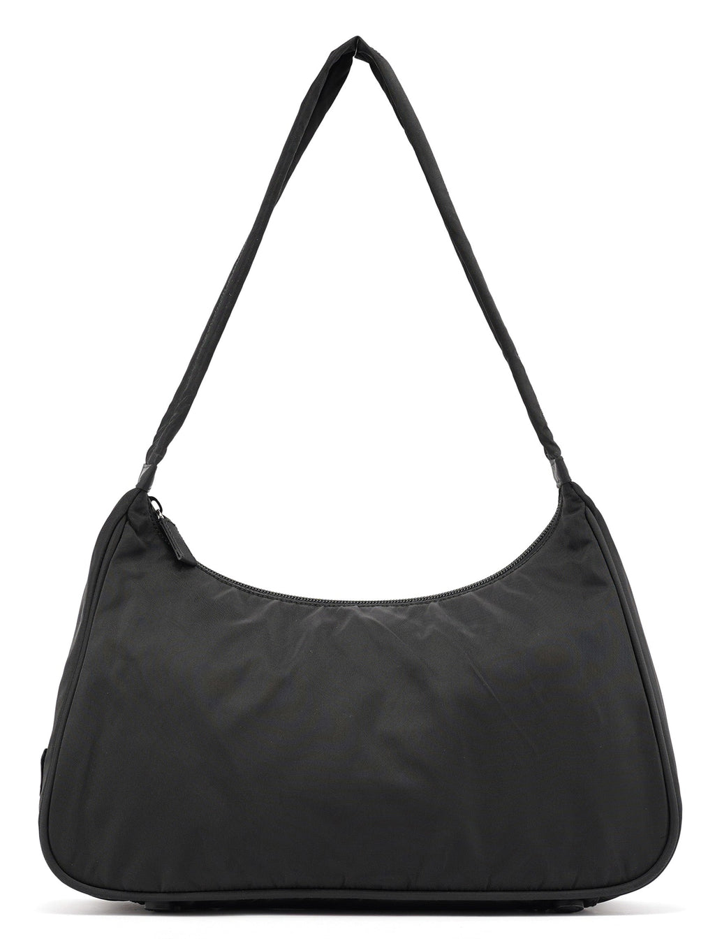 Black Tessuto Hobo Shoulder Bag