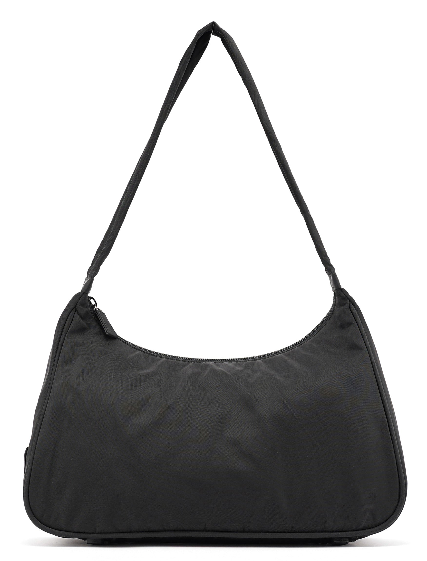 Black Tessuto Hobo Shoulder Bag