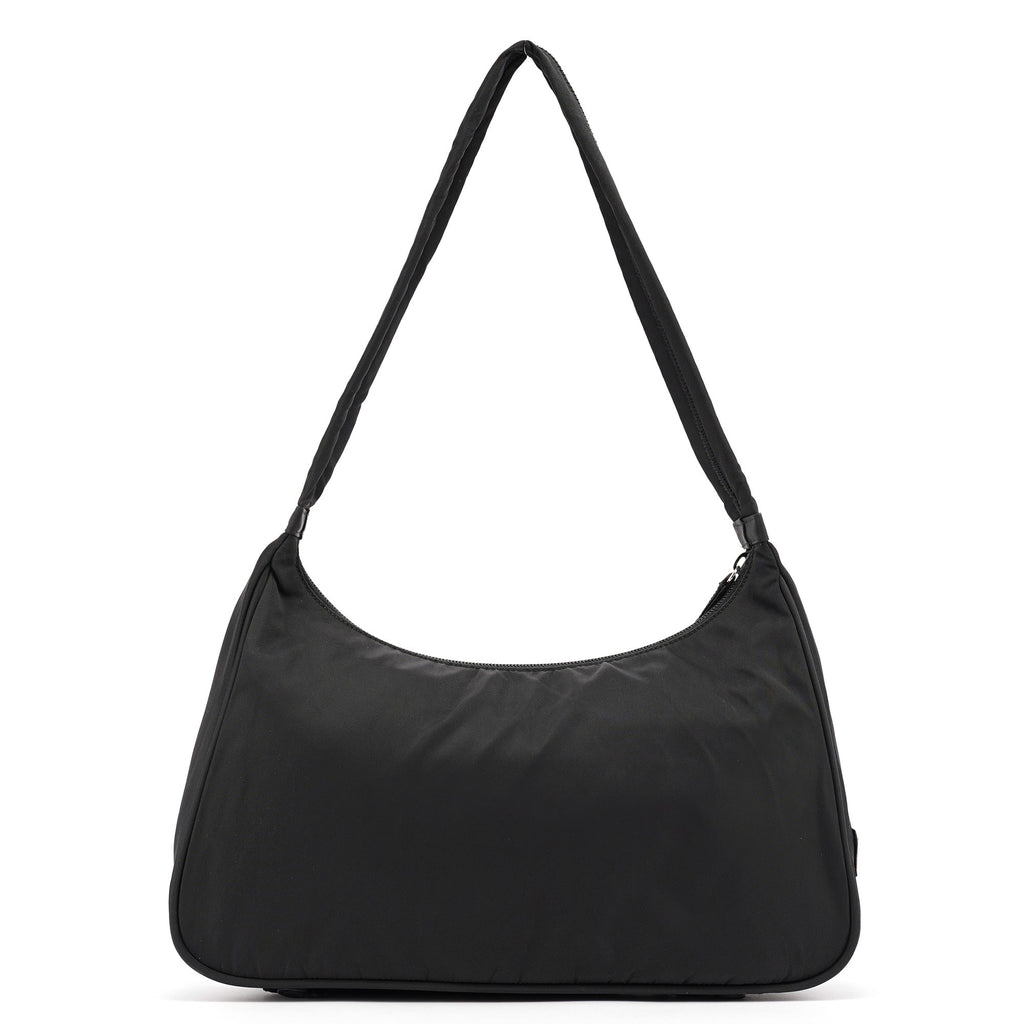 Black Tessuto Hobo Shoulder Bag