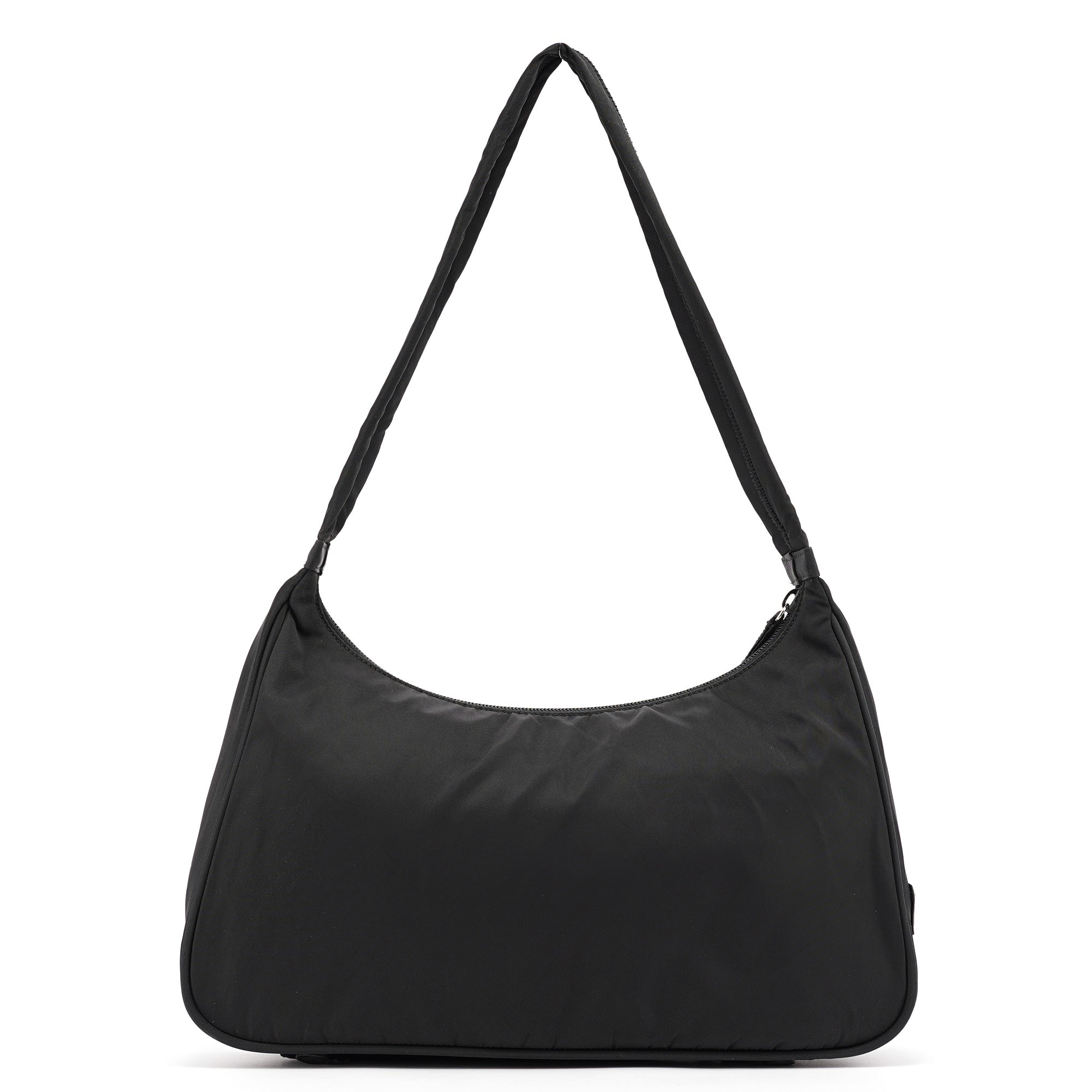 Black Tessuto Hobo Shoulder Bag