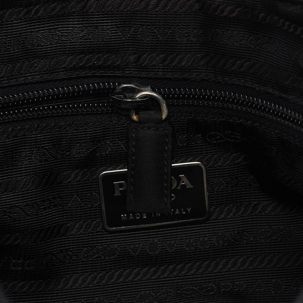 Black Tessuto Hobo Shoulder Bag