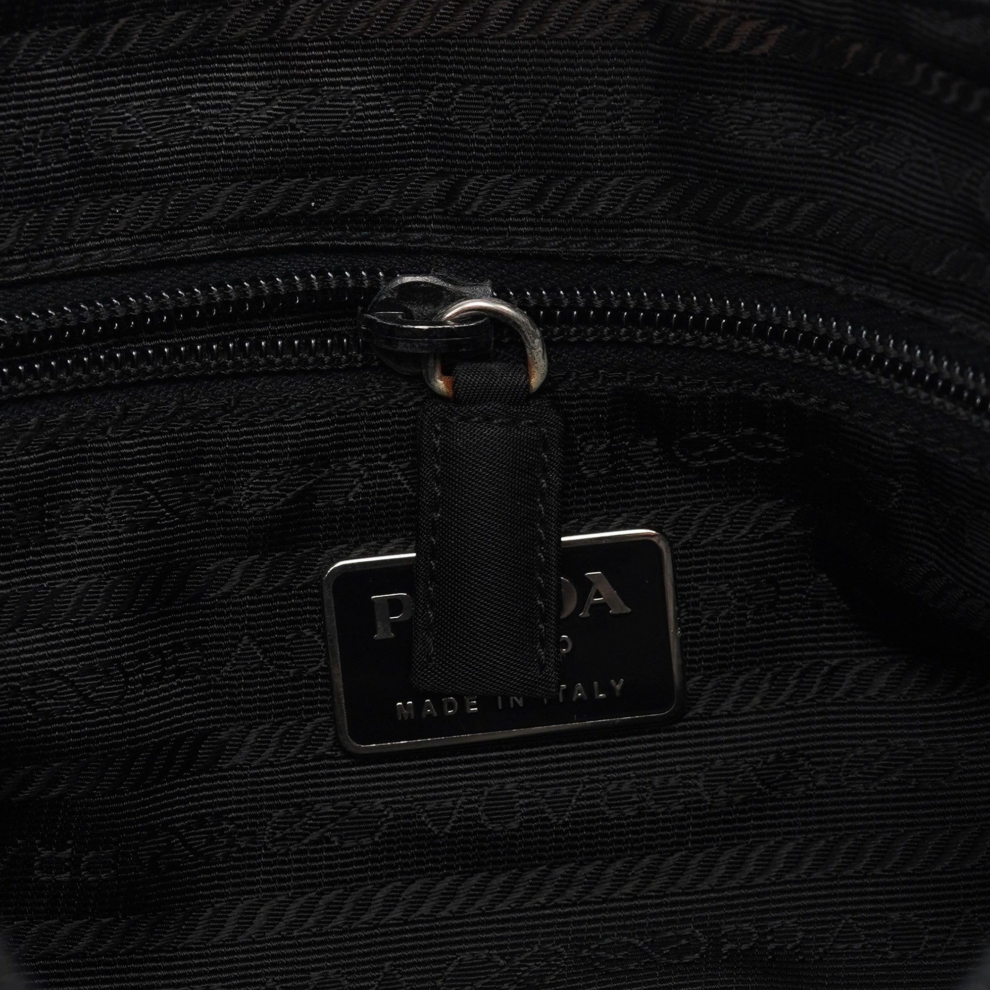 Black Tessuto Hobo Shoulder Bag