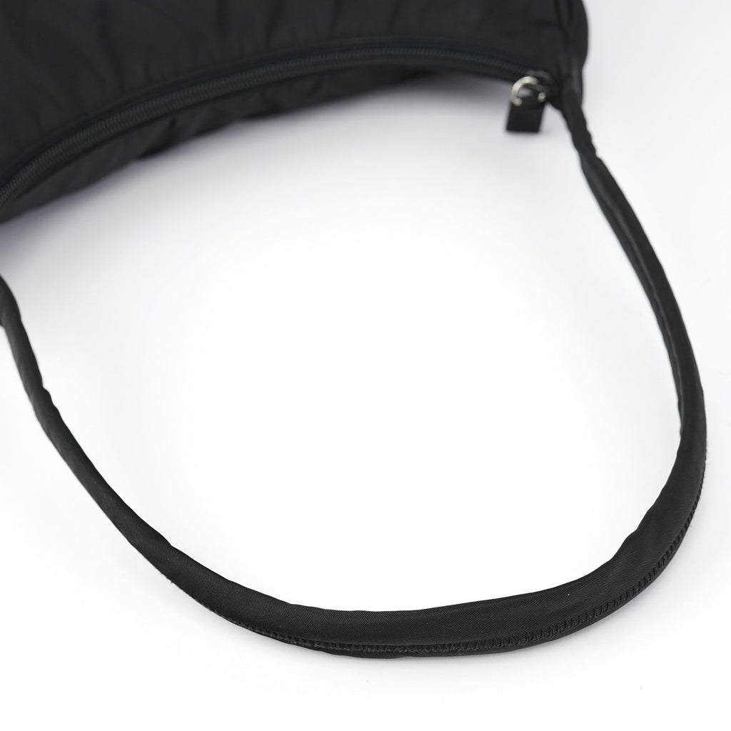 Black Tessuto Hobo Shoulder Bag
