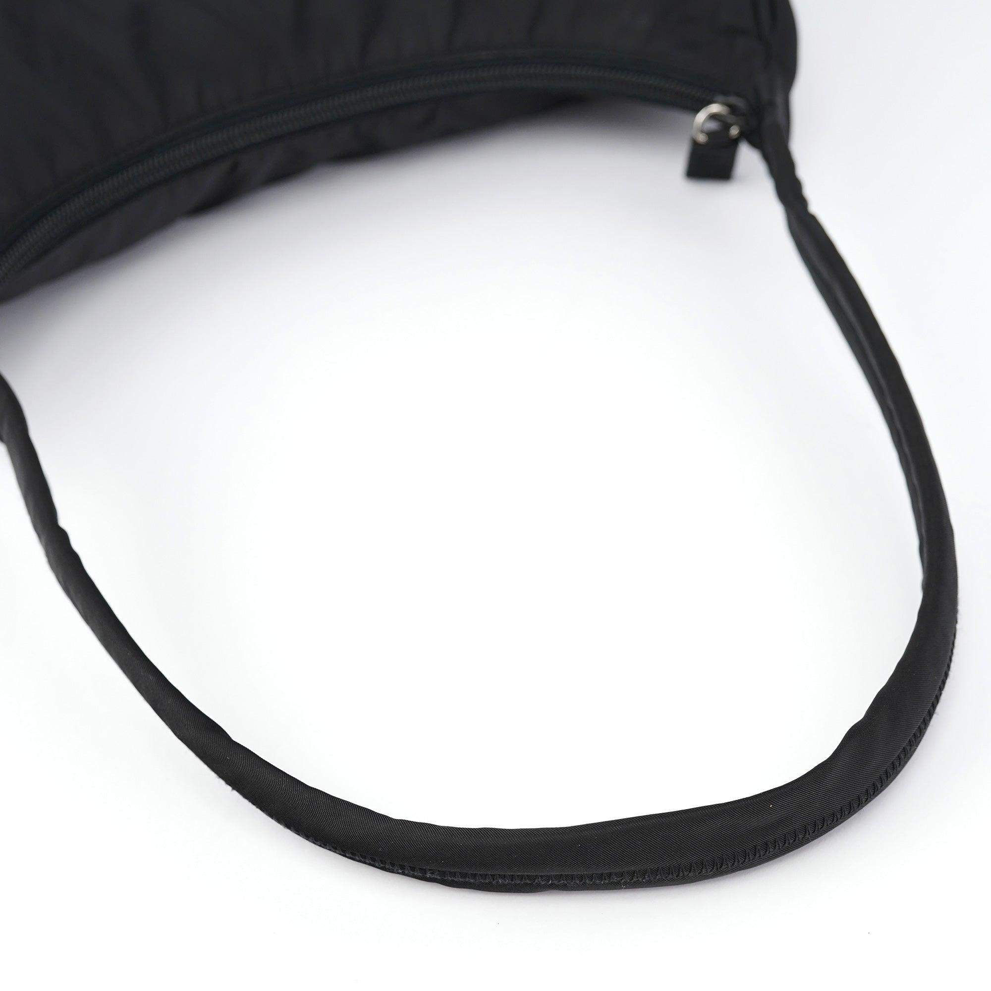 Black Tessuto Hobo Shoulder Bag
